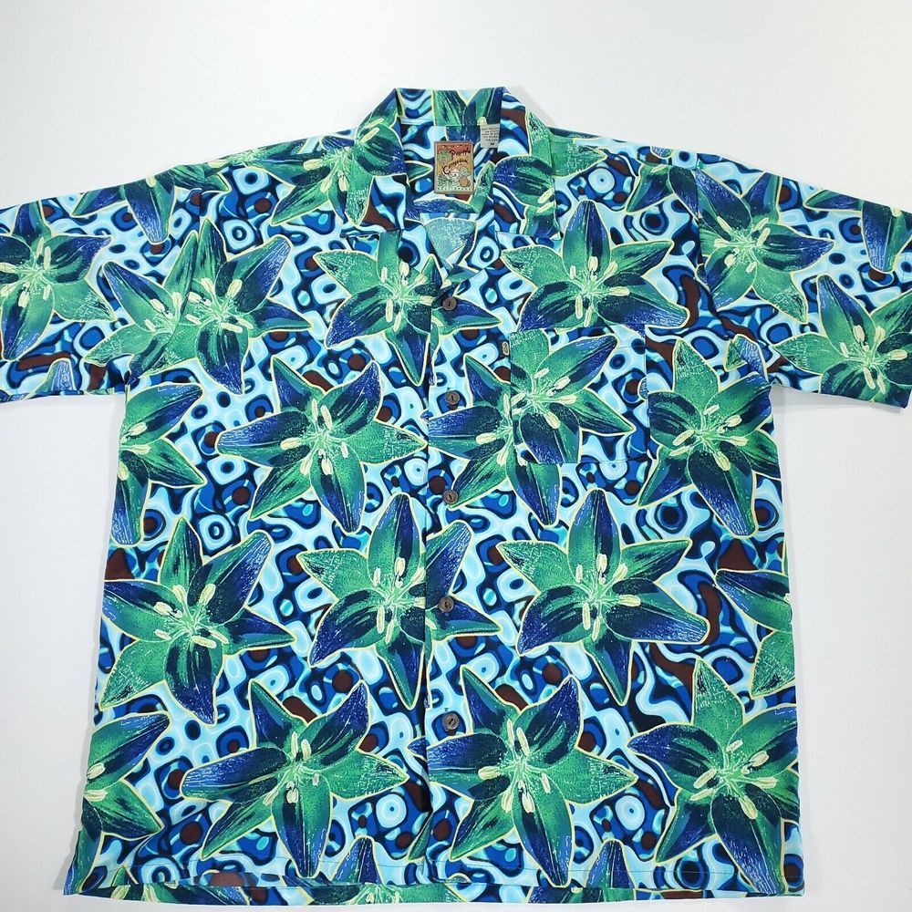 Pineapple Connection Sz M Hawaiian Shirt